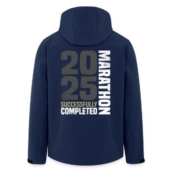 Marathon 2025 - Recycelte Männer Softshell-Jacke von Stanley/Stella - Navy - Hinten - AI Model Male 185 light (185cm)