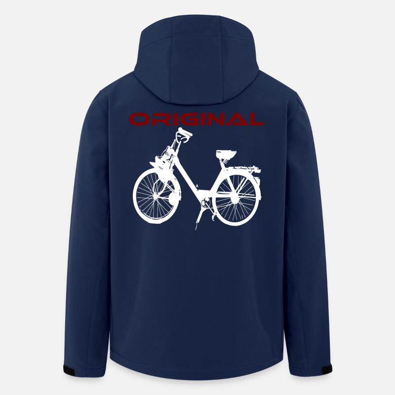 Mofa Moped Mokick Kult Velosolex - Recycelte Männer Softshell-Jacke von Stanley/Stella - Navy