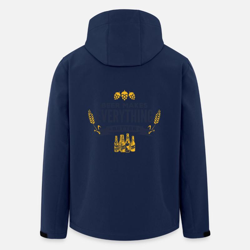 Bier macht alles besser! - Recycelte Männer Softshell-Jacke von Stanley/Stella - Navy