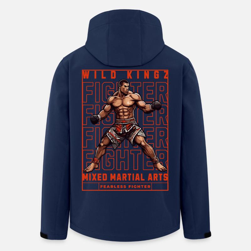 MMA - Recycelte Männer Softshell-Jacke von Stanley/Stella - Navy