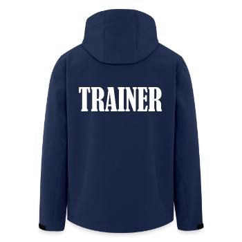 Entraîneur - Veste softshell homme en polyester recyclé Stanley/Stella - marine - Dos - AI Model Male 185 light (185cm)