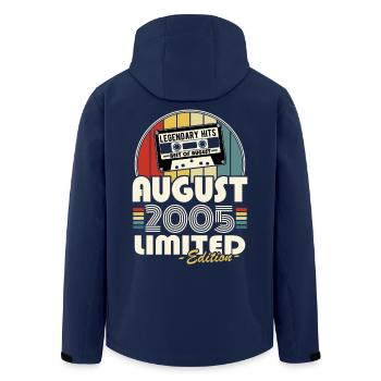 Légendaire depuis août 2005 Vintage Anniversaire - Veste softshell homme en polyester recyclé Stanley/Stella - marine - Dos - AI Model Male 185 light (185cm)