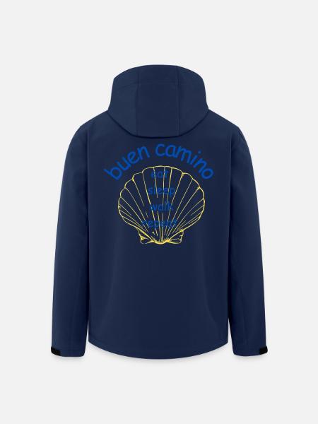 Buen Camino Shell Eat Sleep Walk - Recycelte Männer Softshell-Jacke von Stanley/Stella - Navy