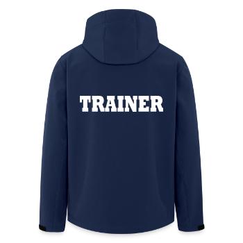 Entraîneur - Veste softshell homme en polyester recyclé Stanley/Stella - marine - Dos - AI Model Male 185 light (185cm)