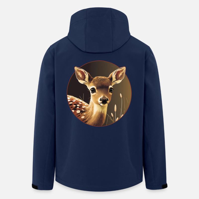 Reh Rehkitz Waldtiere - Recycelte Männer Softshell-Jacke von Stanley/Stella - Navy