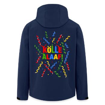 Kölle Alaaf Luftschlangen Karneval Kostüm Köln - Recycelte Männer Softshell-Jacke von Stanley/Stella - Navy - Hinten - AI Model Male 185 light (185cm)