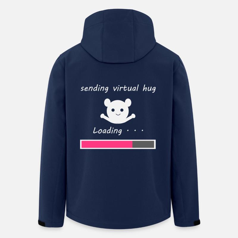 sending virtual hug - Men’s Recycled Softshell Jacket by Stanley/Stella - navy
