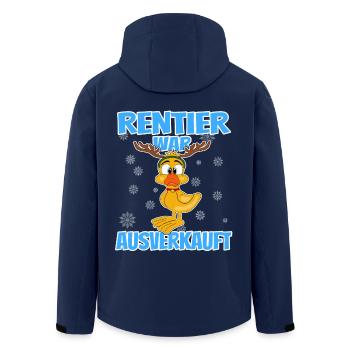 Weihnachten - Rentier war ausverkauft lustige Ente - Recycelte Männer Softshell-Jacke von Stanley/Stella - Navy - Hinten - AI Model Male 185 light (185cm)