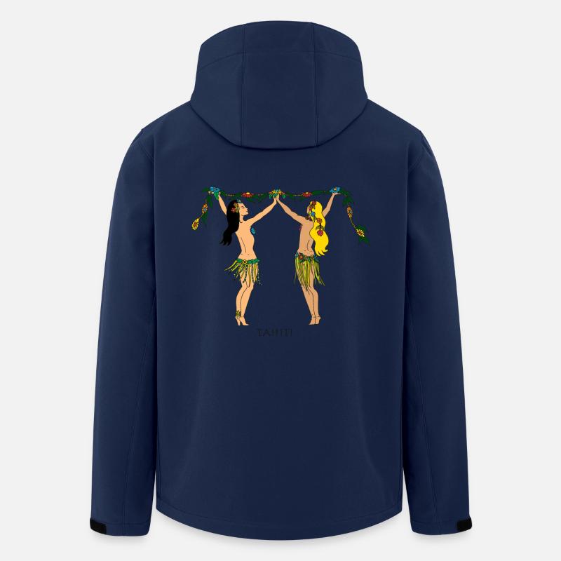 Chloé in Tahiti - Recycelte Männer Softshell-Jacke von Stanley/Stella - Navy