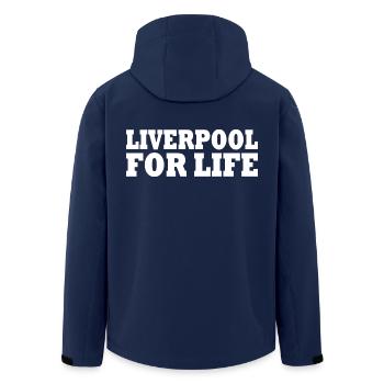 Liverpool - Veste softshell homme en polyester recyclé Stanley/Stella - marine - Dos - AI Model Male 185 light (185cm)