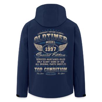 Voiture de collection Année 1997 Cadeau d’anniversaire vintage - Veste softshell homme en polyester recyclé Stanley/Stella - marine - Dos - AI Model Male 185 light (185cm)