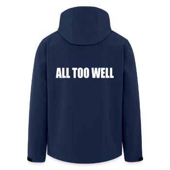 All too well - Recycelte Männer Softshell-Jacke von Stanley/Stella - Navy - Hinten - AI Model Male 185 light (185cm)