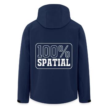 Analyste SIG Cartographie Géographie Géographie - Veste softshell homme en polyester recyclé Stanley/Stella - marine - Dos - AI Model Male 185 light (185cm)