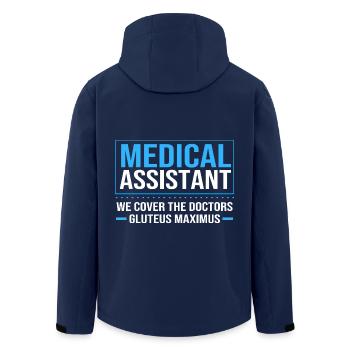 Medical Physician MFA - Men’s Recycled Softshell Jacket by Stanley/Stella - navy - Back - AI Model Male 185 light (185cm)