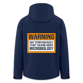 Mikrobiologie Biologie Biologisch Biologe - Recycelte Männer Softshell-Jacke von Stanley/Stella - Navy - Hinten - AI Model Male 185 light (185cm)