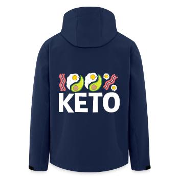 Régime Keto - Veste softshell homme en polyester recyclé Stanley/Stella - marine - Dos - AI Model Male 185 light (185cm)