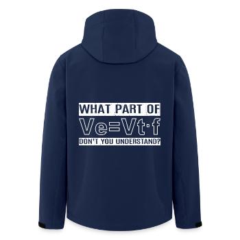Breathing Breathing Respiratory Therapist Oxygen - Men’s Recycled Softshell Jacket by Stanley/Stella - navy - Back - AI Model Male 185 light (185cm)