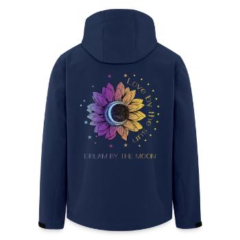 Boho Bohemian Cadeau spirituel - Veste softshell homme en polyester recyclé Stanley/Stella - marine - Dos - AI Model Male 185 light (185cm)
