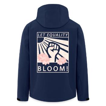 Equality Equality Feminist - Men’s Recycled Softshell Jacket by Stanley/Stella - navy - Back - AI Model Male 185 light (185cm)
