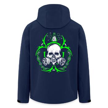 Chemistry lab profession work gift nerd chemist - Men’s Recycled Softshell Jacket by Stanley/Stella - navy - Back - AI Model Male 185 light (185cm)