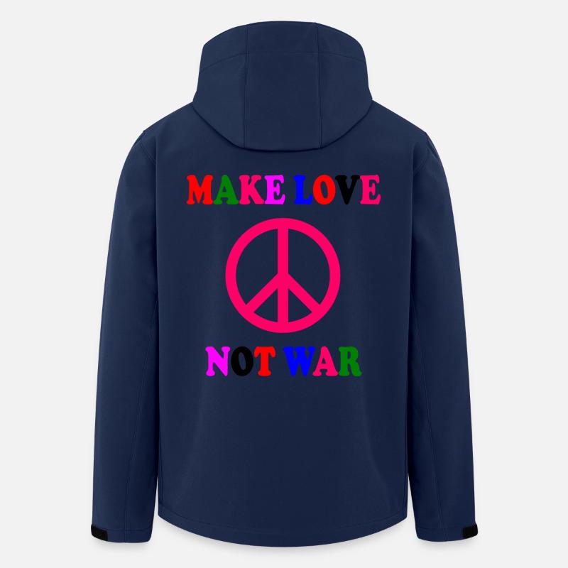 Make love not war - Men’s Recycled Softshell Jacket by Stanley/Stella - navy