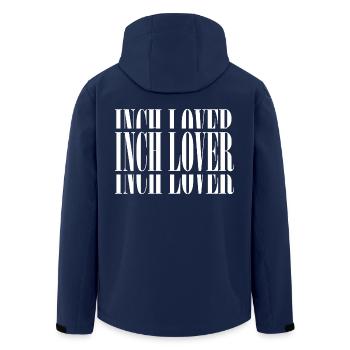 InchLover Weiss - Recycelte Männer Softshell-Jacke von Stanley/Stella - Navy - Hinten - AI Model Male 185 light (185cm)