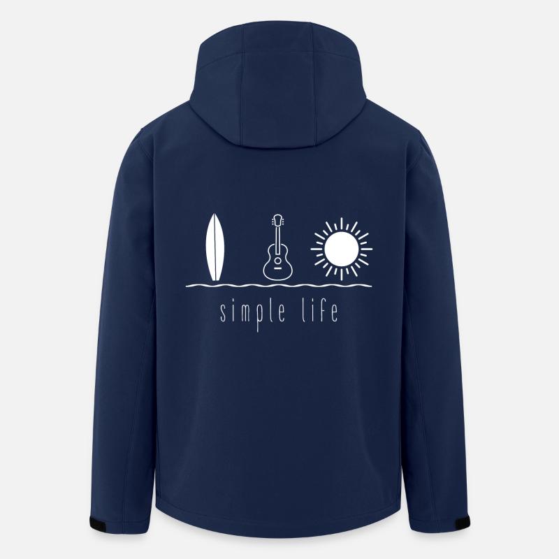Simple Life Ukulele - Men’s Recycled Softshell Jacket by Stanley/Stella - navy
