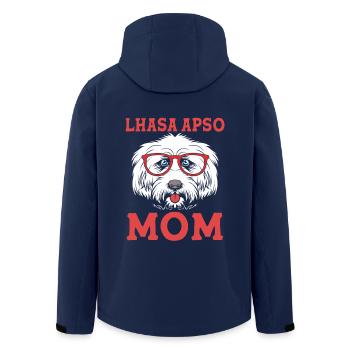 Lhasa Apso - Men’s Recycled Softshell Jacket by Stanley/Stella - navy - Back - AI Model Male 185 light (185cm)