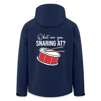 Drums Drummers Drumsticks - Men’s Recycled Softshell Jacket by Stanley/Stella - navy - Back - AI Model Male 185 light (185cm)