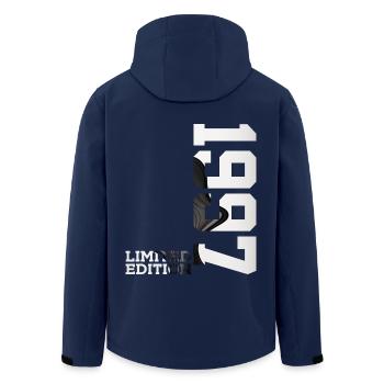 LIMITED EDITION 1997 29TH BIRTHDAY - Men’s Recycled Softshell Jacket by Stanley/Stella - navy - Back - AI Model Male 185 light (185cm)
