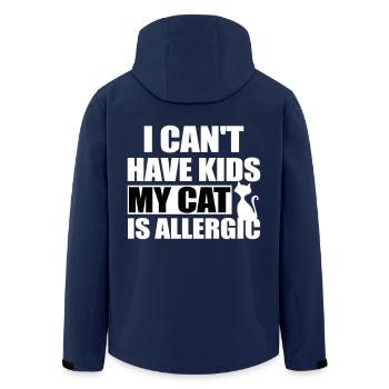 Chats drôles disant chat maman - Veste softshell homme en polyester recyclé Stanley/Stella - marine - Dos - AI Model Male 185 light (185cm)