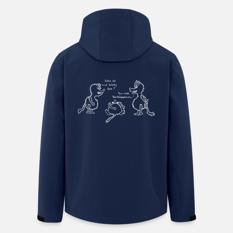 Wolf und Rotkaeppchen w - Recycelte Männer Softshell-Jacke von Stanley/Stella - Navy