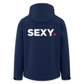 sexy - Veste softshell homme en polyester recyclé Stanley/Stella - marine - Dos - AI Model Male 185 light (185cm)
