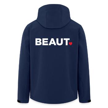 Beauté - Veste softshell homme en polyester recyclé Stanley/Stella - marine - Dos - AI Model Male 185 light (185cm)