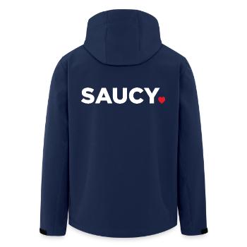 Frech - Recycelte Männer Softshell-Jacke von Stanley/Stella - Navy - Hinten - AI Model Male 185 light (185cm)