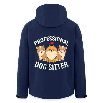 Pet Sitter Pets Babysitter - Men’s Recycled Softshell Jacket by Stanley/Stella - navy - Back - AI Model Male 185 light (185cm)