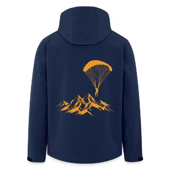 Parachute parapente - Veste softshell homme en polyester recyclé Stanley/Stella - marine - Dos - AI Model Male 185 light (185cm)