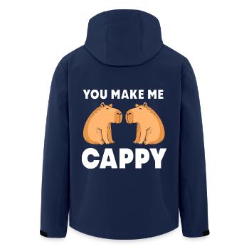 Capibara Capybara - Men’s Recycled Softshell Jacket by Stanley/Stella - navy - Back - AI Model Male 185 light (185cm)