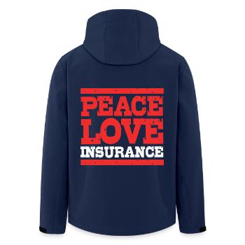 Versicherung Versicherungsagent - Recycelte Männer Softshell-Jacke von Stanley/Stella - Navy - Hinten - AI Model Male 185 light (185cm)