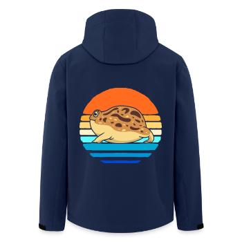 Frosch Desert Rain Frog - Men’s Recycled Softshell Jacket by Stanley/Stella - navy - Back - AI Model Male 185 light (185cm)