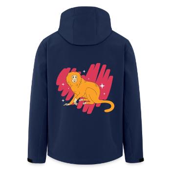 Tamarin Monkey - Men’s Recycled Softshell Jacket by Stanley/Stella - navy - Back - AI Model Male 185 light (185cm)