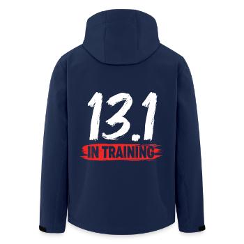 Marathon Half Marathon Marathon Runner - Men’s Recycled Softshell Jacket by Stanley/Stella - navy - Back - AI Model Male 185 light (185cm)