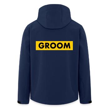 Groom - Veste softshell homme en polyester recyclé Stanley/Stella - marine - Dos - AI Model Male 185 light (185cm)