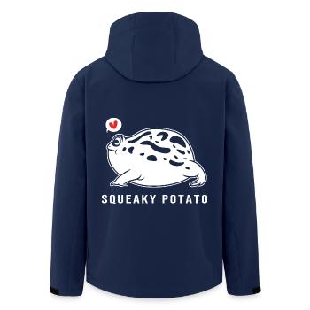 Frosch Desert Rain Frog - Men’s Recycled Softshell Jacket by Stanley/Stella - navy - Back - AI Model Male 185 light (185cm)