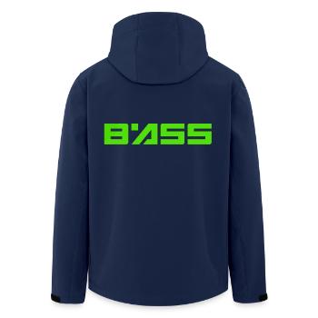 bass4 - Men’s Recycled Softshell Jacket by Stanley/Stella - navy - Back - AI Model Male 185 light (185cm)