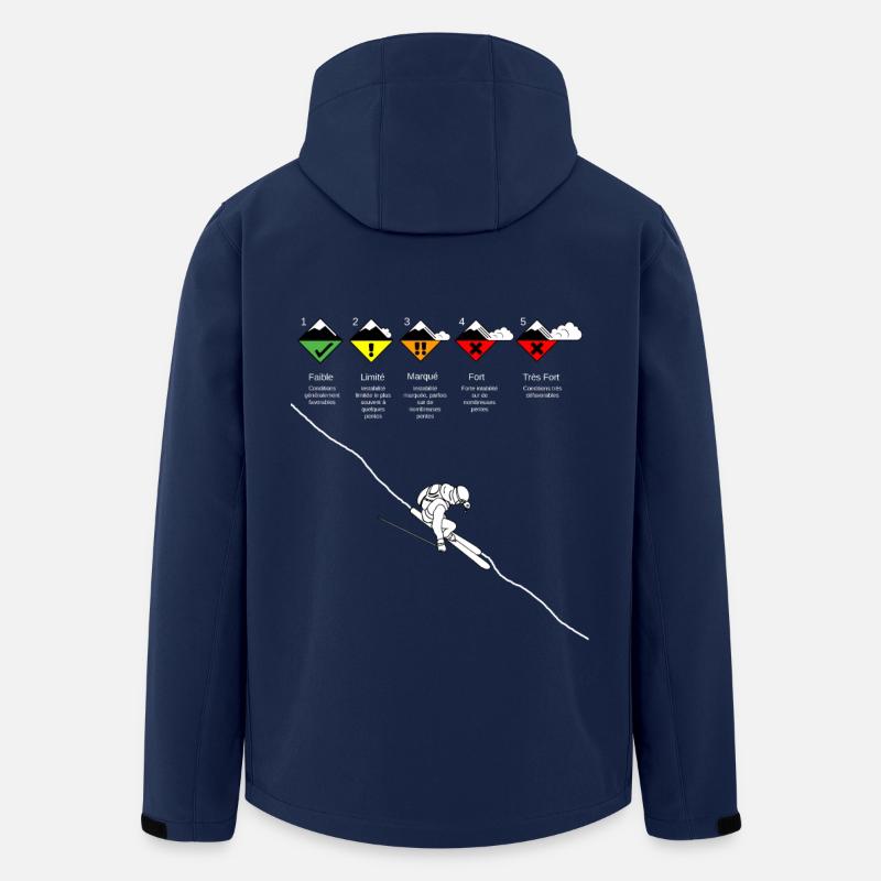 Risk Avalanche - Veste softshell homme en polyester recyclé Stanley/Stella - marine