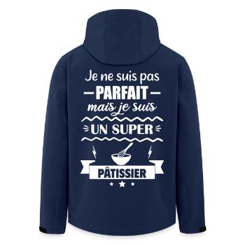 Nicht perfekt, aber toller Konditor - Recycelte Männer Softshell-Jacke von Stanley/Stella - Navy - Hinten - AI Model Male 185 light (185cm)