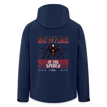 Araignée - Veste softshell homme en polyester recyclé Stanley/Stella - marine - Dos - AI Model Male 185 light (185cm)