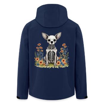 Halloween-Hundego - Recycelte Männer Softshell-Jacke von Stanley/Stella - Navy - Hinten - AI Model Male 185 light (185cm)