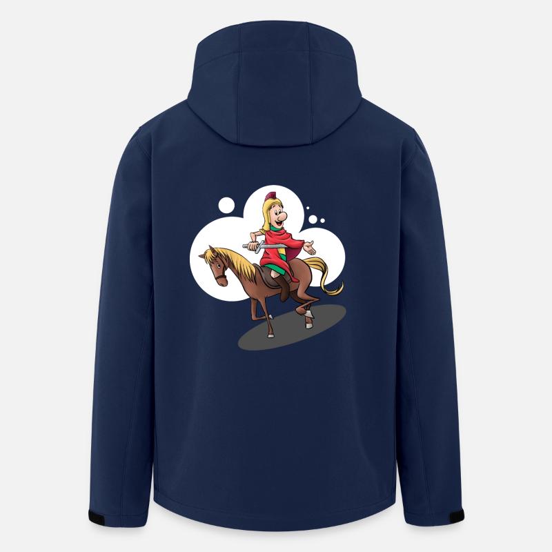 Saint Martin à cheval - Veste softshell homme en polyester recyclé Stanley/Stella - marine